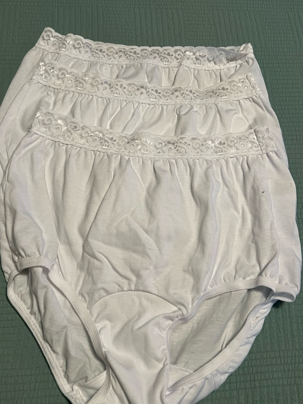 3 pair new Dixie Bell size 5 white 100% cotton underwear panties